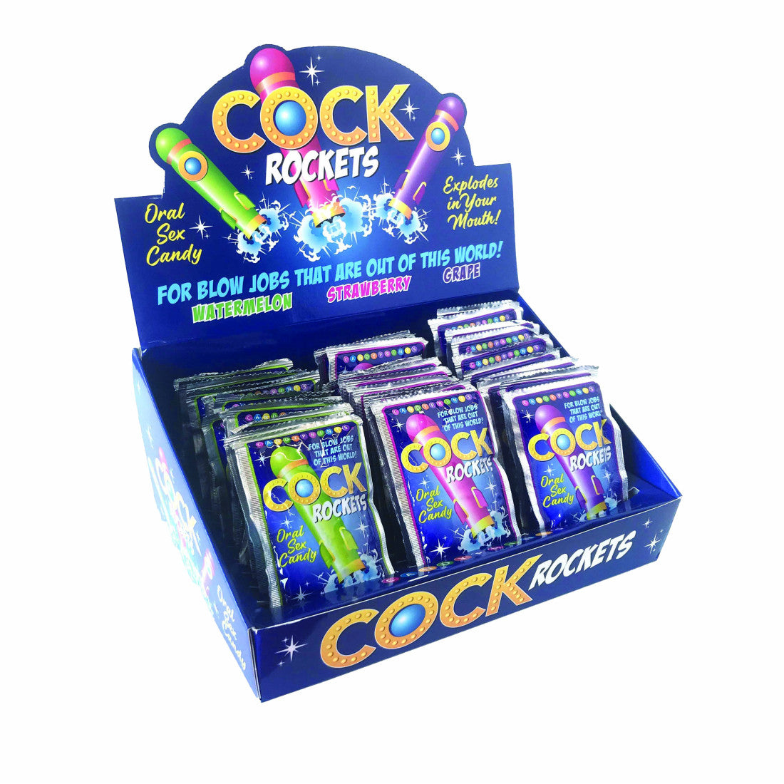 Cock Rockets Oral Sex Candy Display 36pc