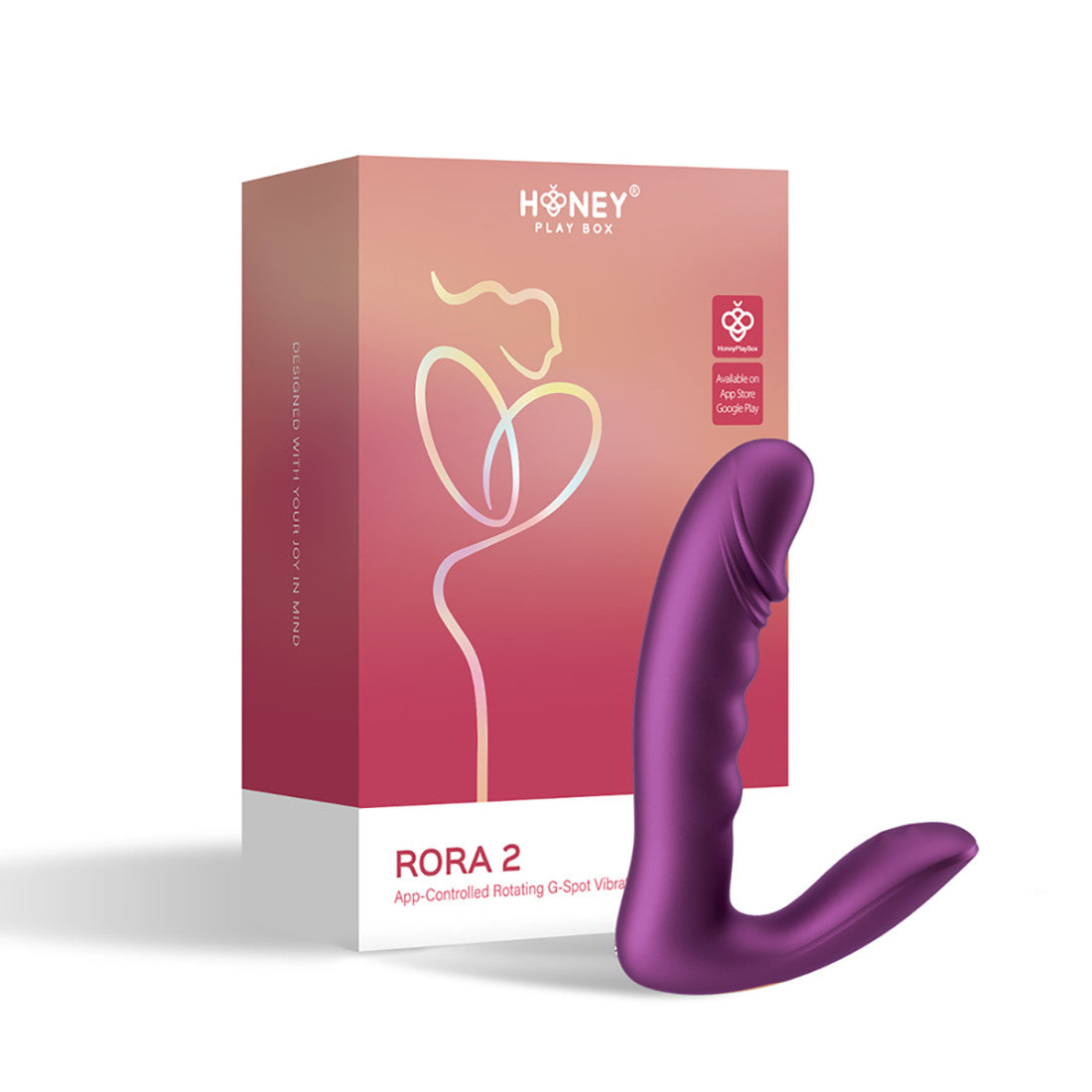 Honey Play Box Rora 2 App-Controlled Rotating G-Spot Vibrator &amp; Clit Stimulator