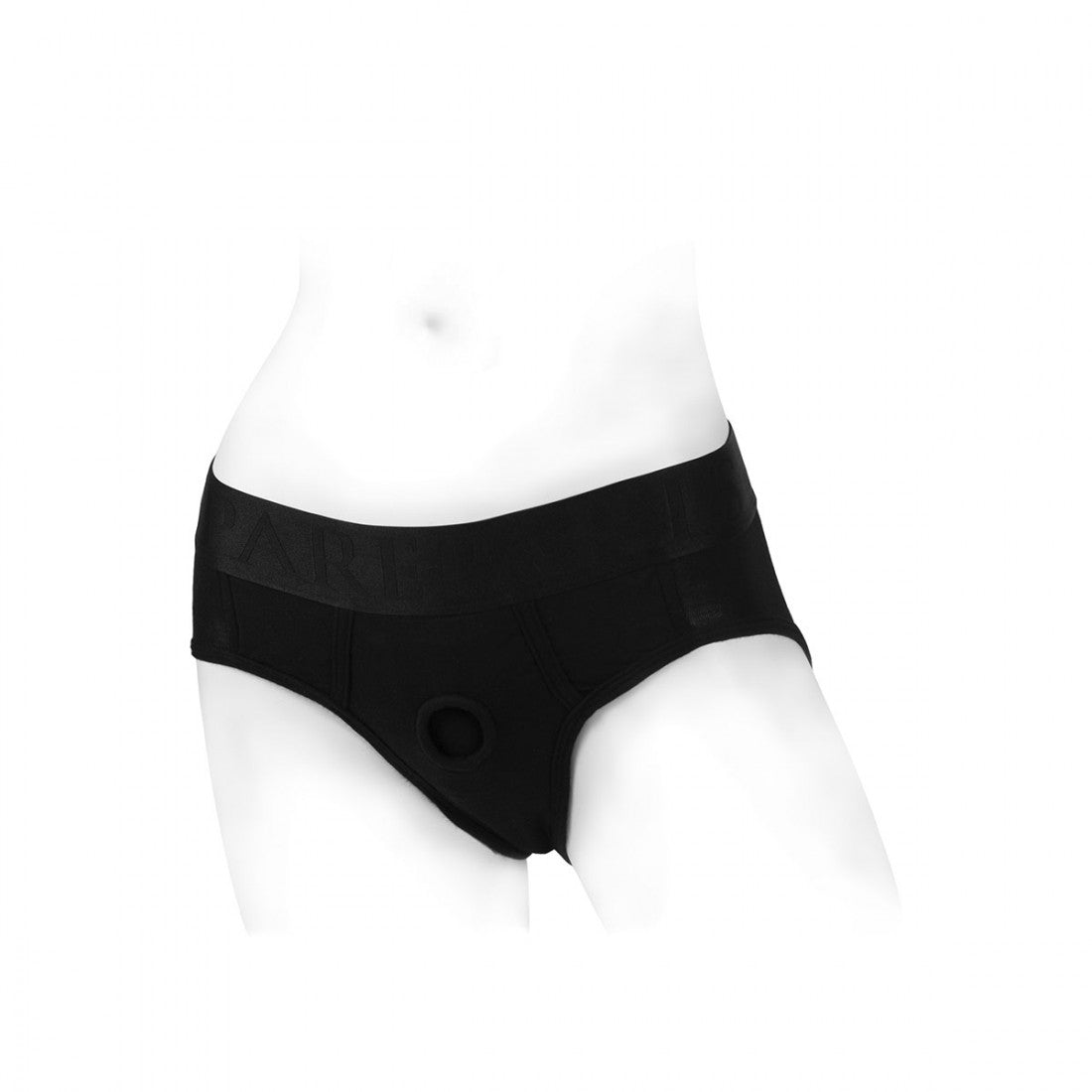 SpareParts Tomboi Rayon Brief Harness Black Size S