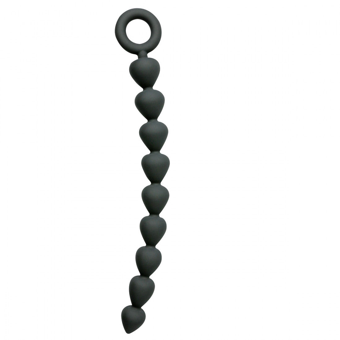 Black Silicone Anal Beads