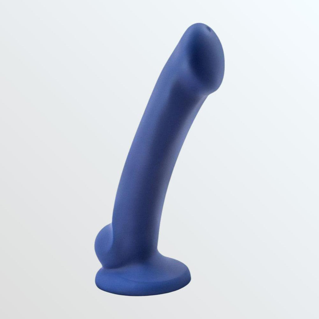 Avant D10 Ergo MINI 6.5" Non-Porous Silicone Dildo - Indigo