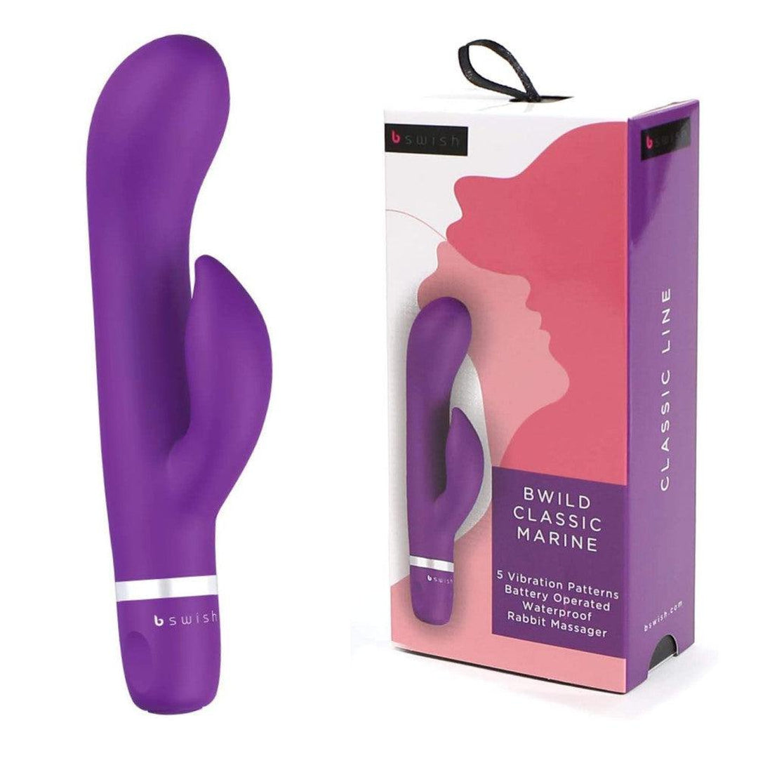 B Swish Bwild Classic Marine Rabbit Vibrator - Purple