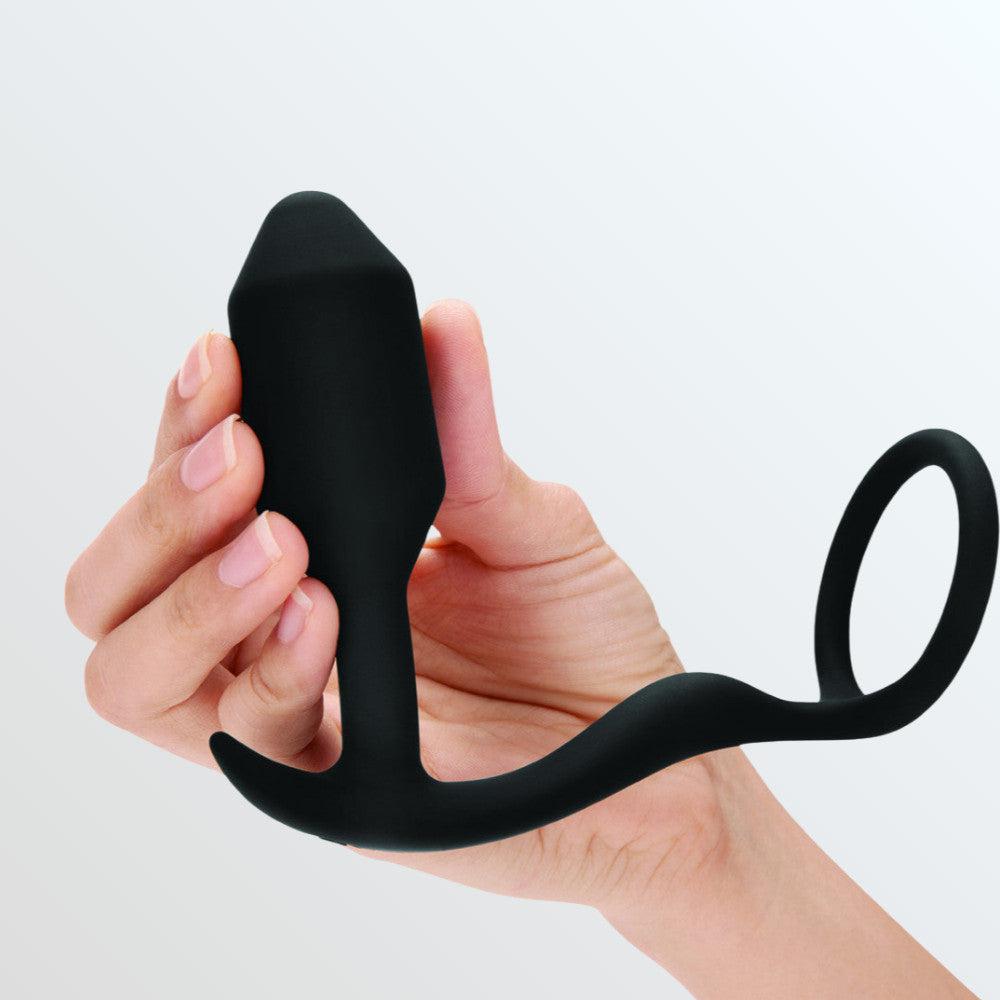 B-Vibe Snug & Tug Cock Ring and Butt Plug