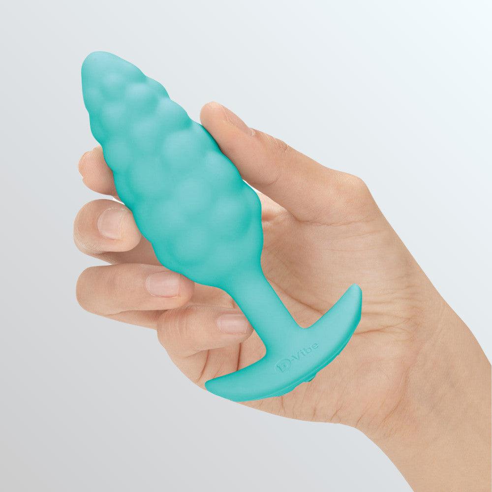 B-Vibe Texture Vibrating Butt Plug Bump - Mint (Small)