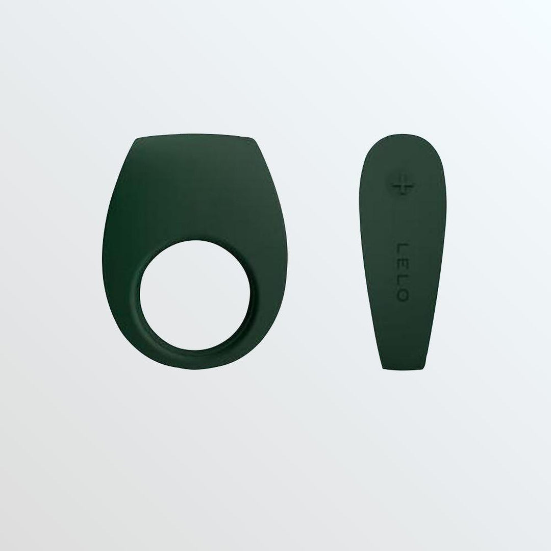 LELO Tor 2 Vibrating Waterproof Cock Ring for Couples - Dark Green