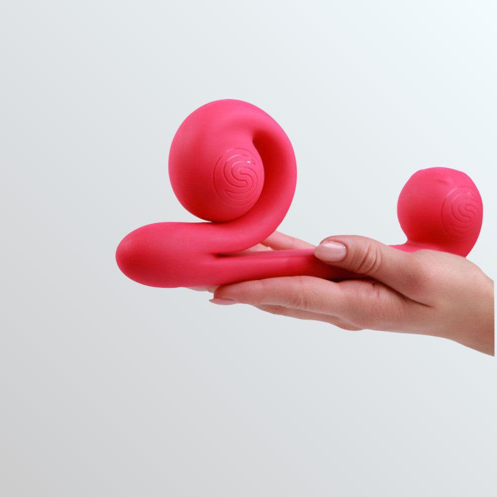 Snail Vibe Dual Motor Thrusting Vibrator - Pink